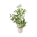 Artificial Potted Plants Indoor,27" Faux Plants Ficus Leaves Trees