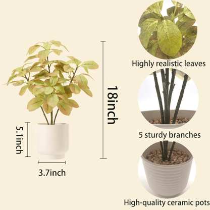 18" Fall Artificial Eucalyptus Plant