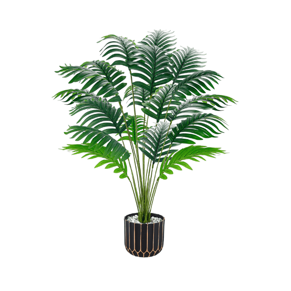 28" Fake Palm Tree – Large Artificial Potted Plant Indoor