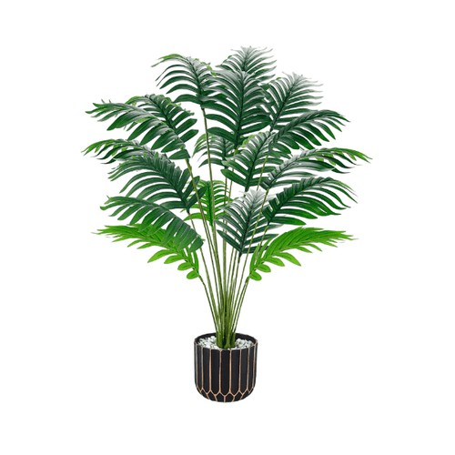 28" Fake Palm Tree – Large Artificial Potted Plant Indoor
