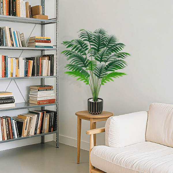 28" Fake Palm Tree – Large Artificial Potted Plant Indoor