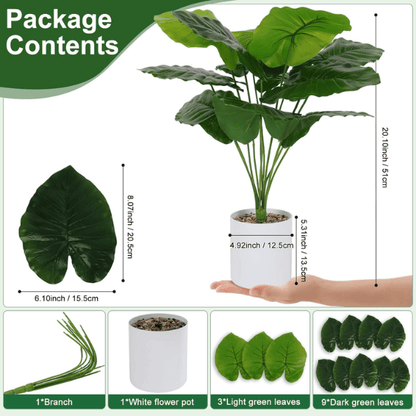 Fake Plants Artificial Tropical Faux Potted Plants Indoor