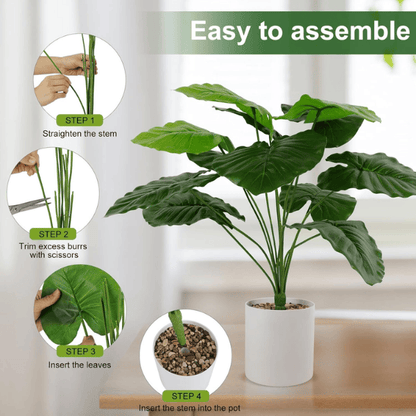 Fake Plants Artificial Tropical Faux Potted Plants Indoor