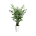 5FT Artificial Palm Tree with White Planter