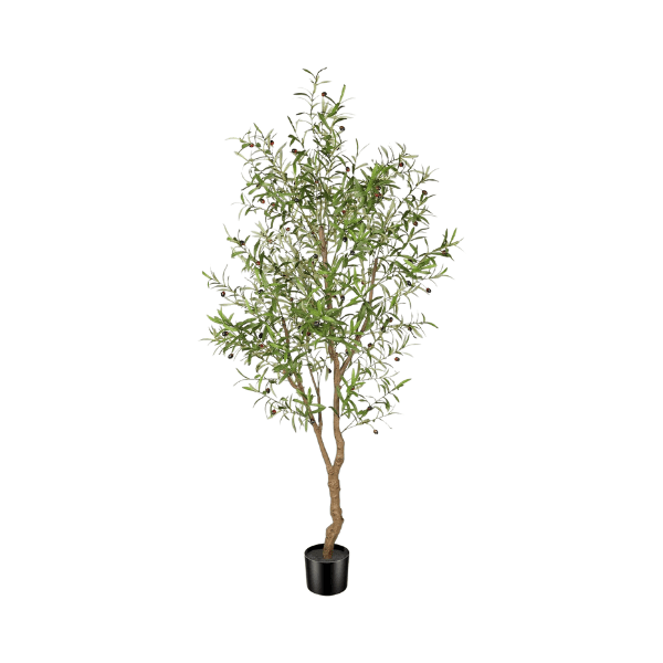 7FT Artificial Olive Tree – Tall Faux Silk Tree