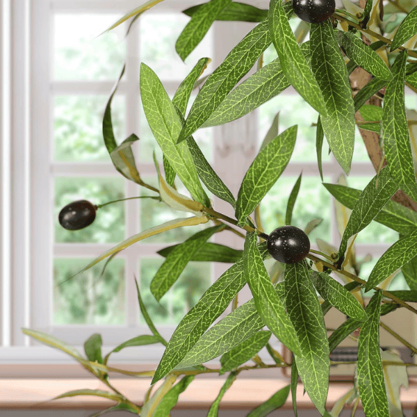 7FT Artificial Olive Tree – Tall Faux Silk Tree