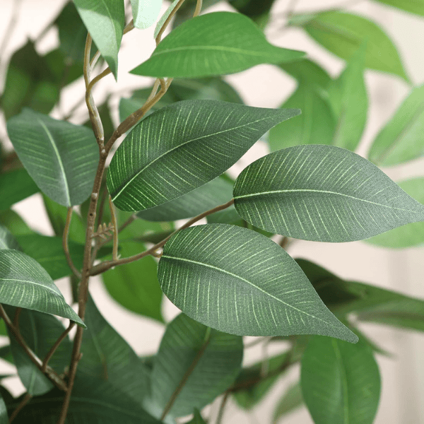 6FT Artificial Ficus Tree with White Planter