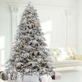 Flocked Spruce Artificial Christmas Tree