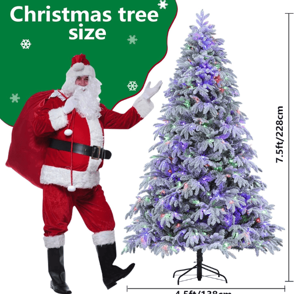 Flocked Spruce Artificial Christmas Tree