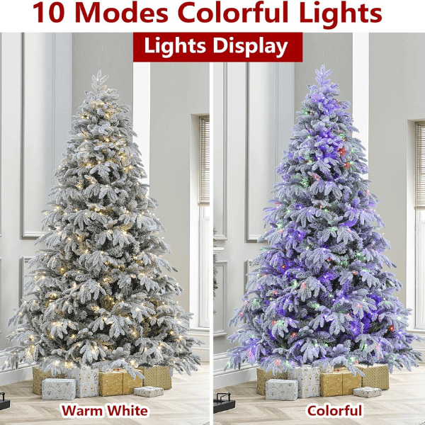 Flocked Spruce Artificial Christmas Tree