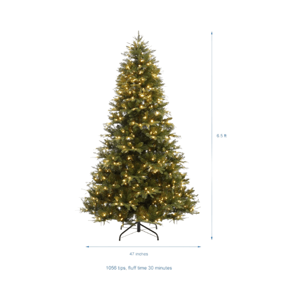 Traditional Prelit Artificial Christmas Tree